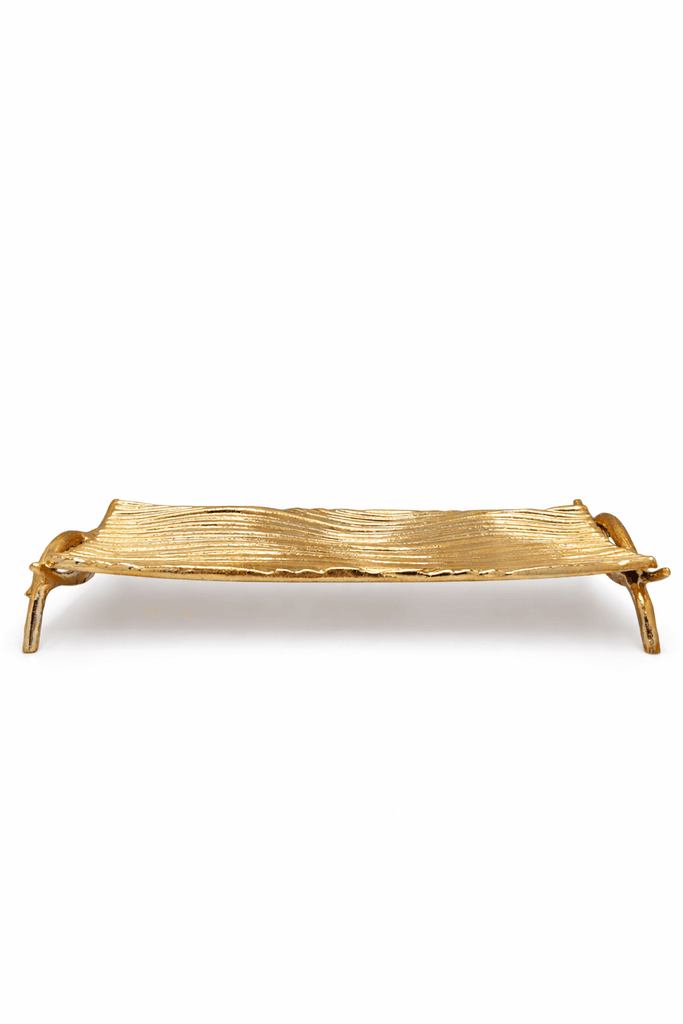 Dessert Serving Tray - Gold