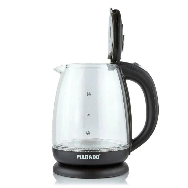 MARADO 2.0L Glass Electric Kettle 1500W - Transparent