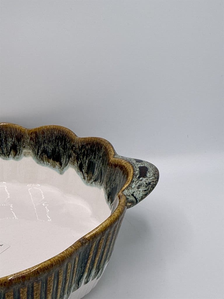 Ceramic Fruit and Sweets Bowl (Brown) 2