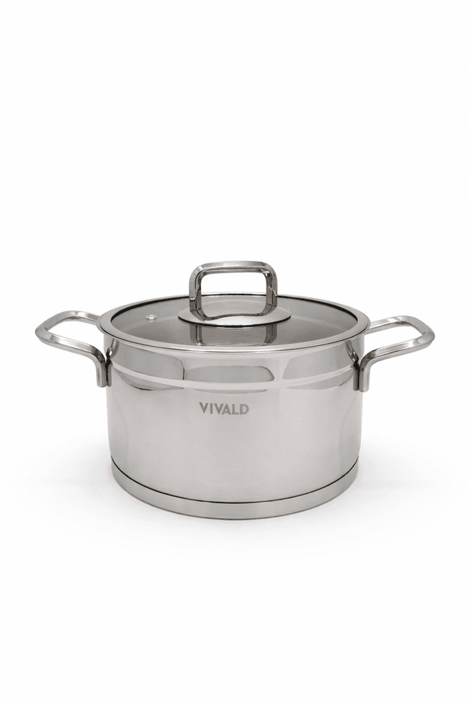 Vivaldi Stainless Steel Cooking Pot - Silver (20)