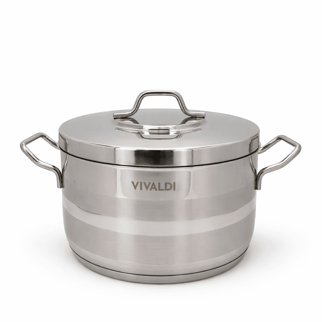 Vivaldi Stainless Steel Cooking Pot - Silver (26)