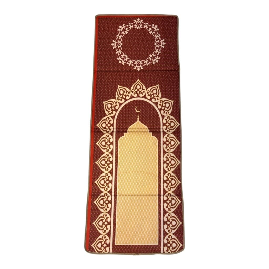 Velvet Prayer Mat Chair (Dark Red) 2