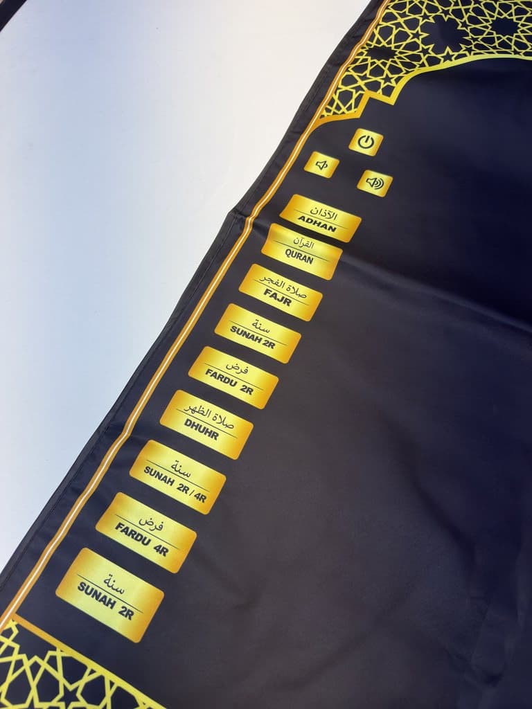 Educational Prayer Mat (Black) 4