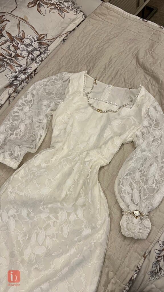 قوماشی دانتێل، سپی، بۆ عید زەواج