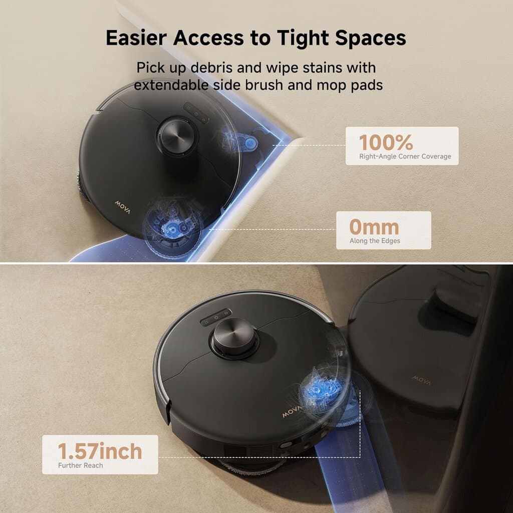 MOVA P50 Robot Vacuum - Black 5