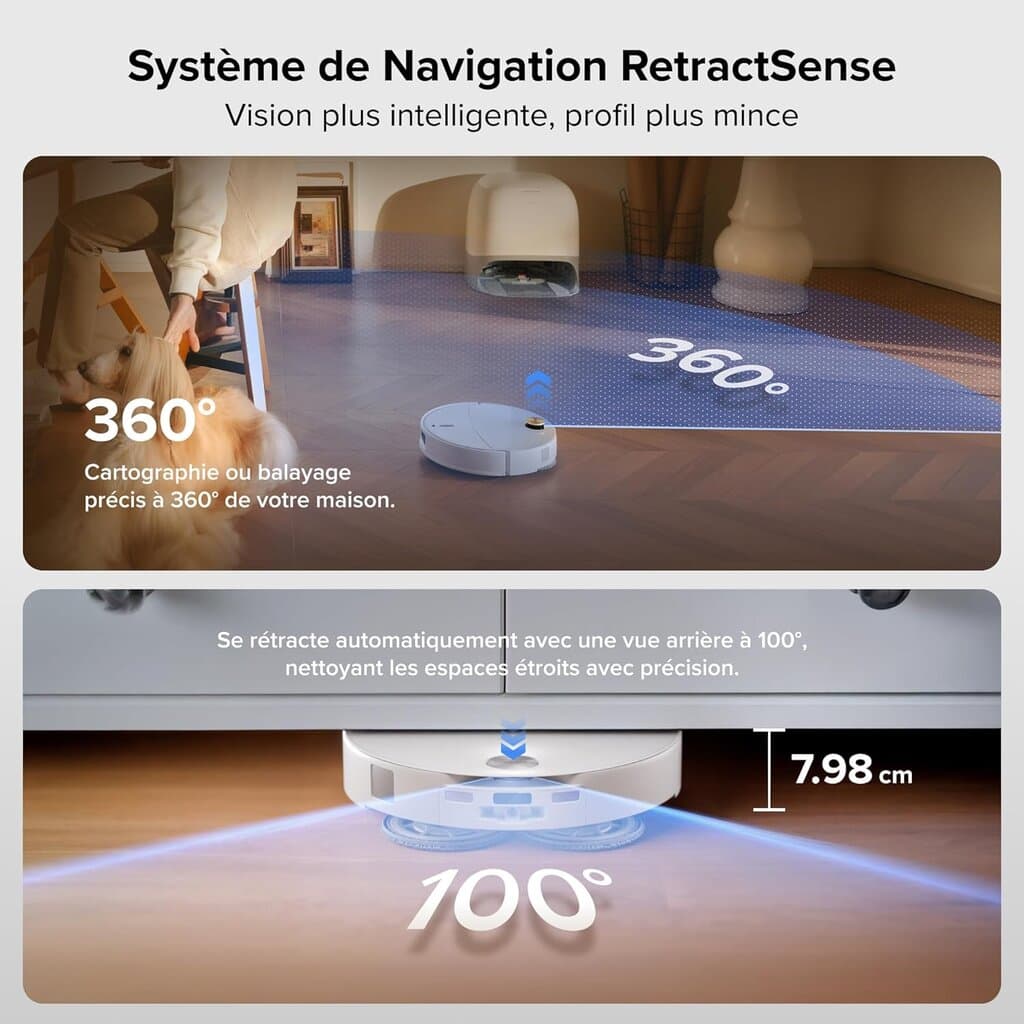 RoboRock Q Revo Curv 2 Pro Robot Vacuum - White 4