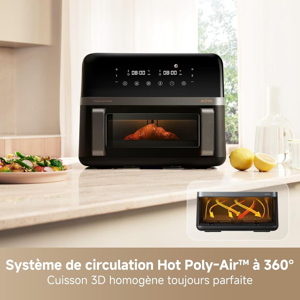 MOVA FD20 Pro Air Fryer - Black 4