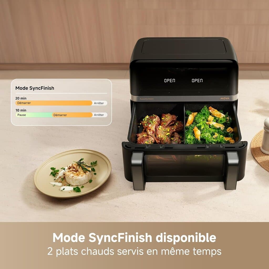 MOVA FD20 Pro Air Fryer - Black 5