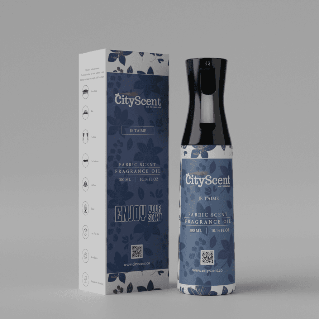 CityScent Fabric Scent Fragrance Oil Spray 300ml - Je Taime