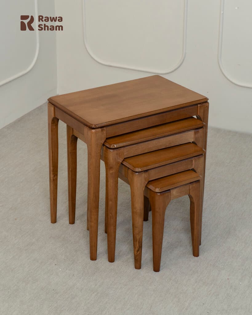 4pcs Modern Nesting Table - Wood