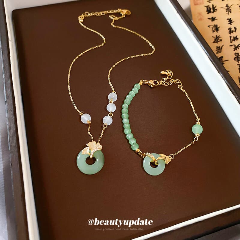 Harmonie Botanique Jewlery Set - Green