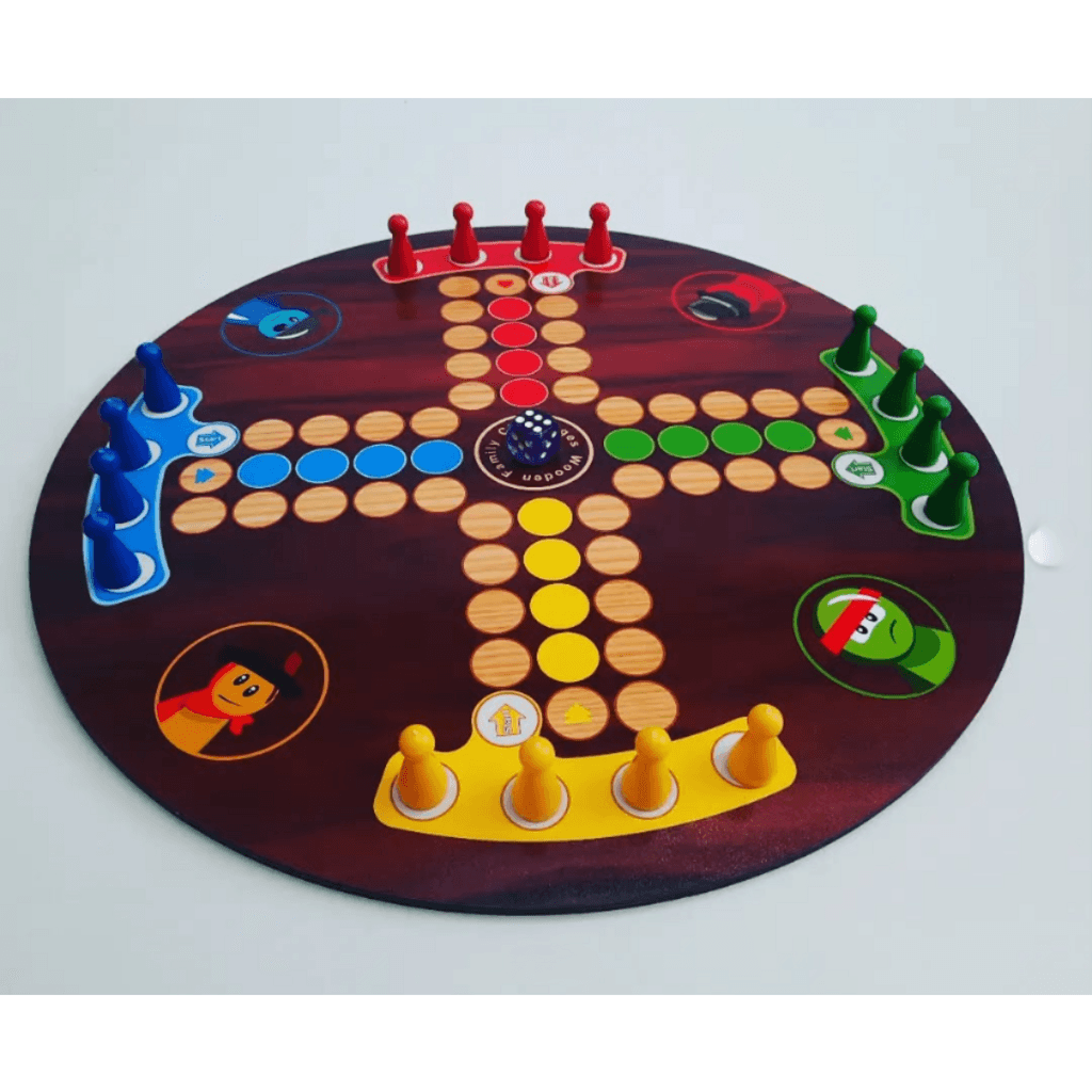 Ludo & Snakes And Ladders 2 In 1 (Medium Circular) 2
