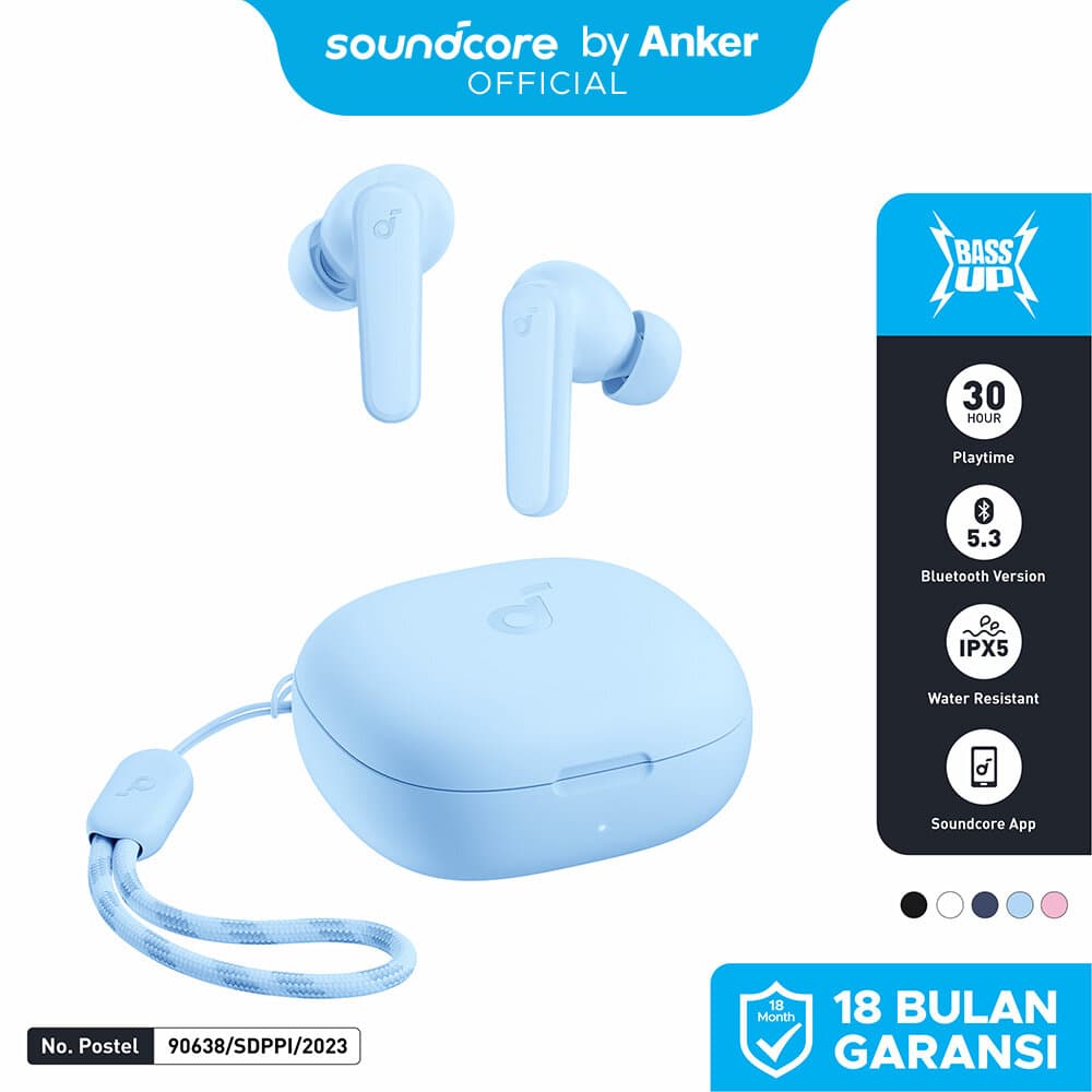 Anker Soundcore R50i True Wireless Earbuds (Light Blue) 2