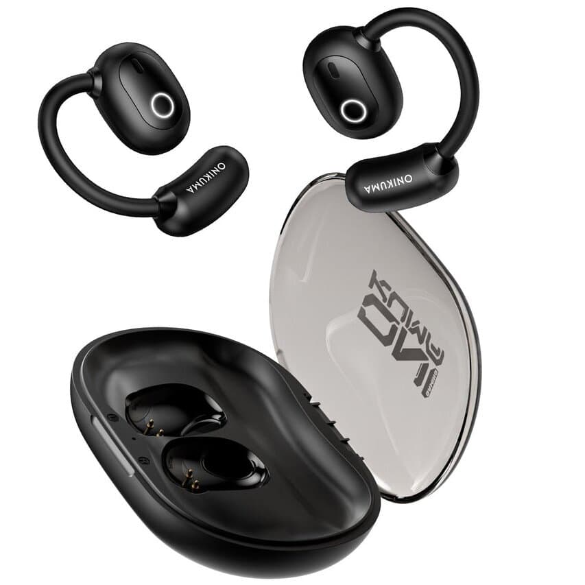 Onikuma T25 Wireless Open-Ear Earbuds With Live Translation (Black)