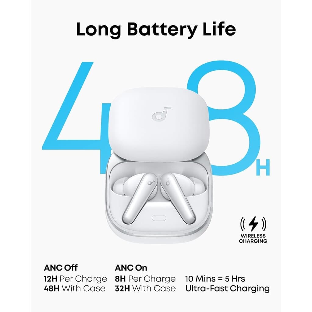 Soundcore Liberty 5 Dolby 3D-Audio True-Wireless Earbuds (White) 6