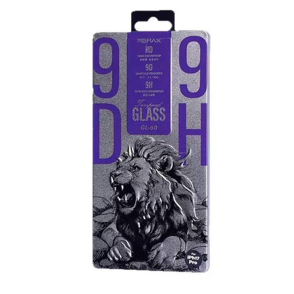 REMAX GL-90 9D High-Definition Tempered Glass for iPhone 17 Pro – 9H Hardness 6