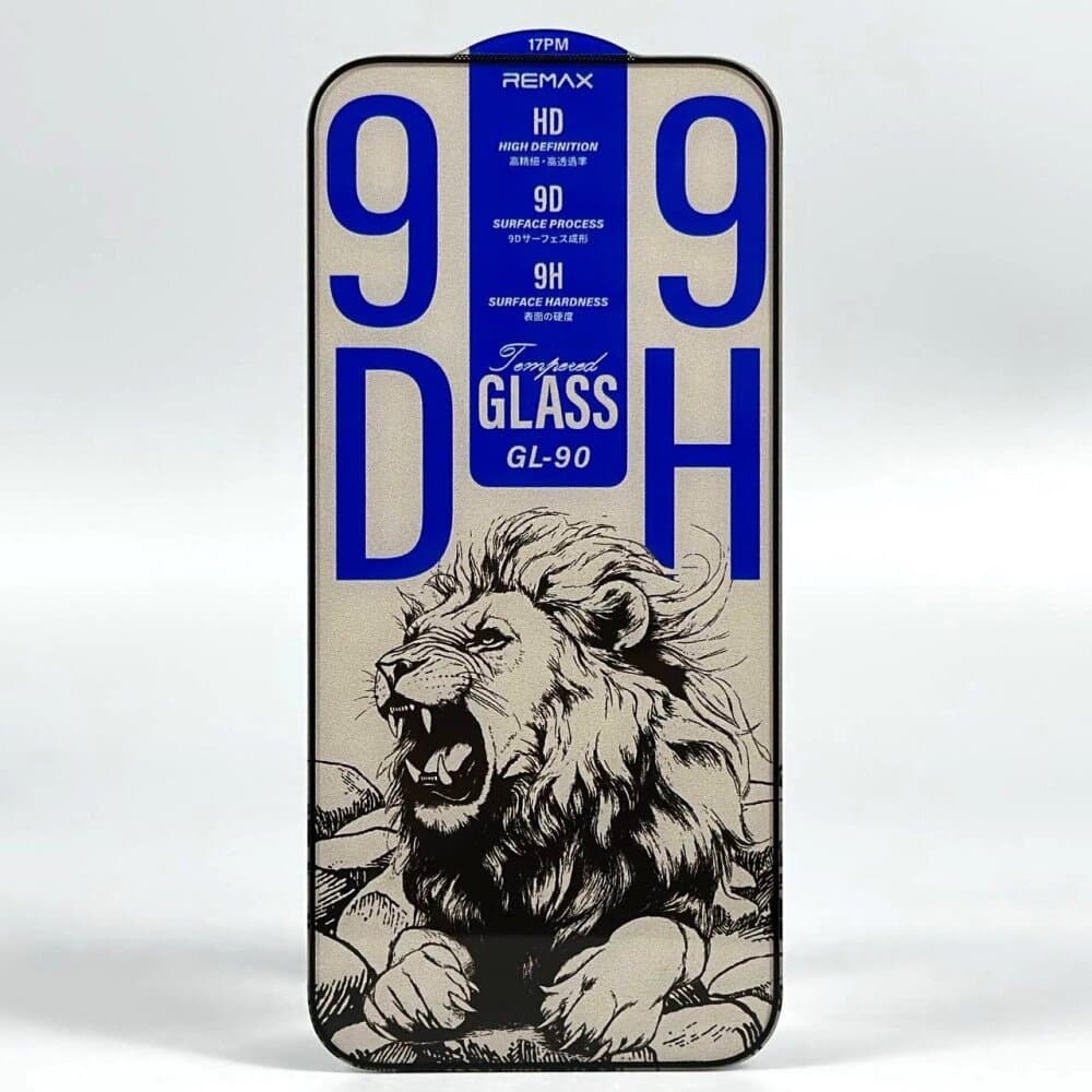 REMAX GL-90 9D High-Definition Tempered Glass for iPhone 17 Pro – 9H Hardness 3