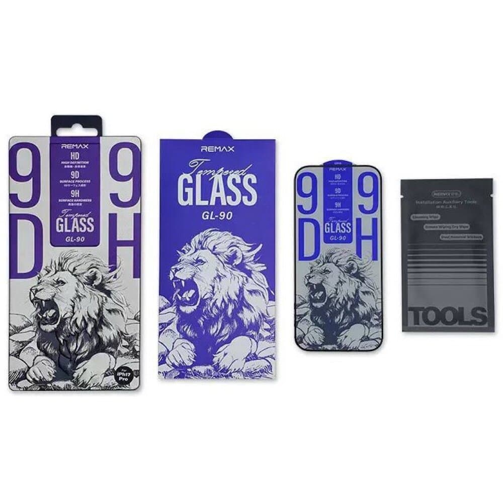 REMAX GL-90 9D High-Definition Tempered Glass for iPhone 17 Pro – 9H Hardness 4