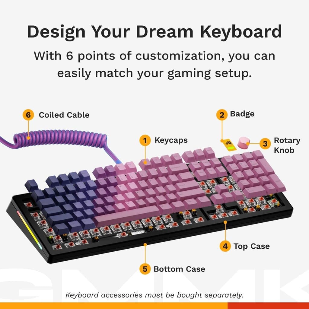 Glorious GMMK 3 Pro:100% Custom Mechanical Keyboard (Black) 2