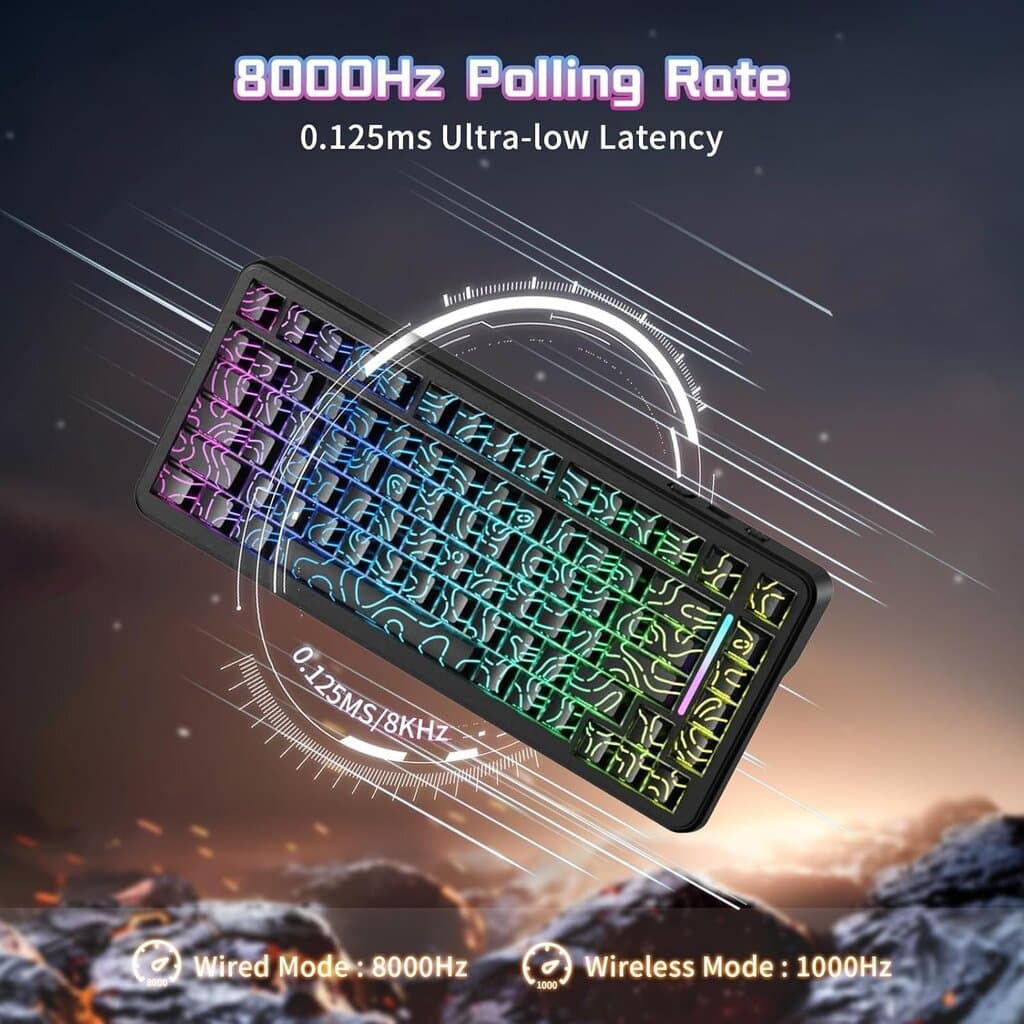 Attack Shark X82 HE Magnetic Keyboard (Black Comtur Line) 5