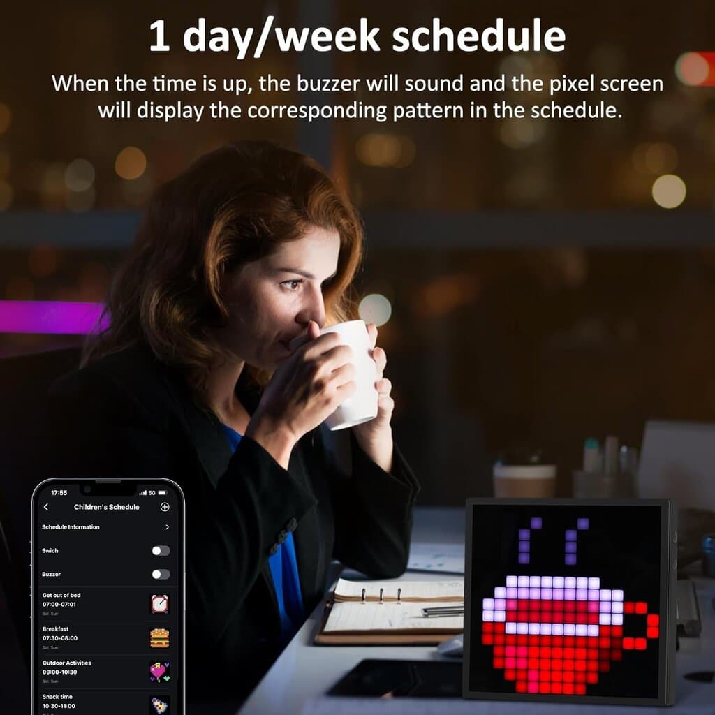 RGB LED Smart Clock & Digital Display 16*16 3