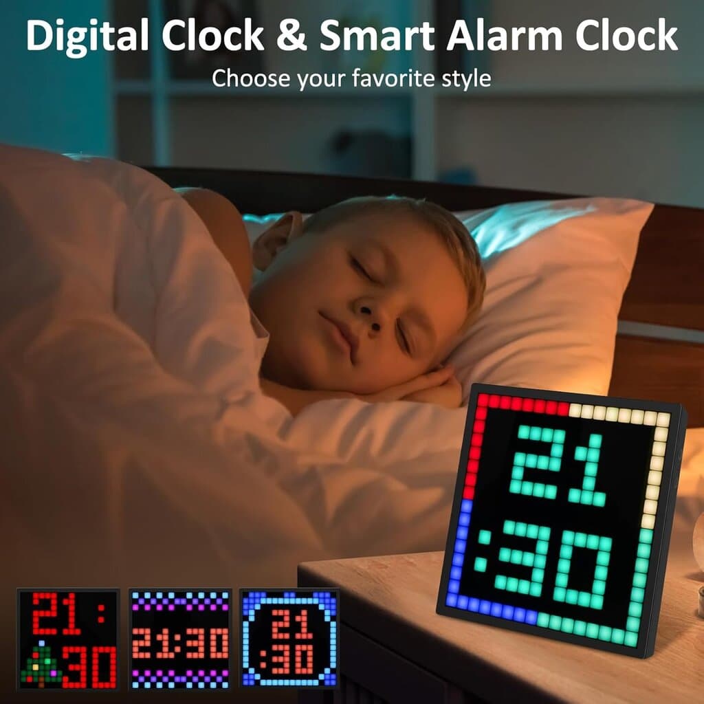 RGB LED Smart Clock & Digital Display 16*16 4