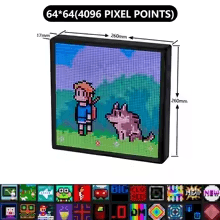 RGB LED Digital Clock & Animation Frame 64*64 3