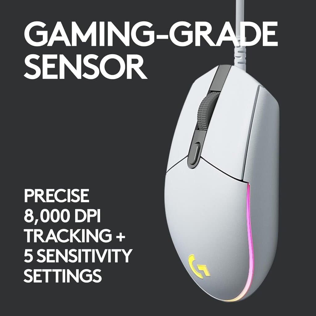 Logitech G102 8000DPI Wired (White) 5