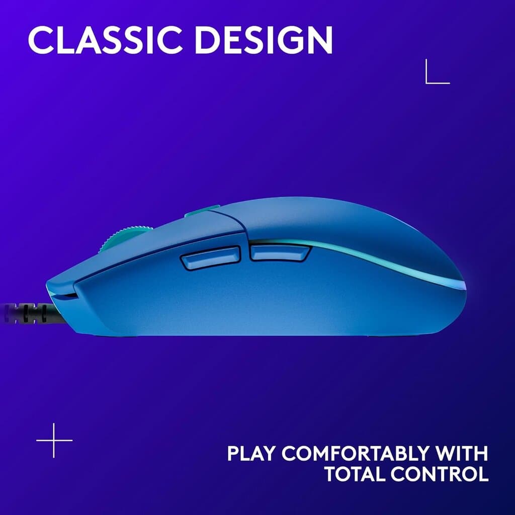 Logitech G203 Mouse (Blue) 4