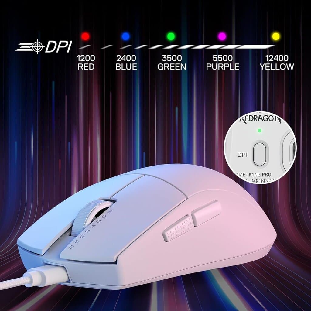 Redragon M724 Mouse Wired Gaming (White) — photo 3