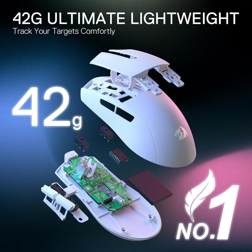 Redragon M724 Mouse Wired Gaming (White) — photo 5