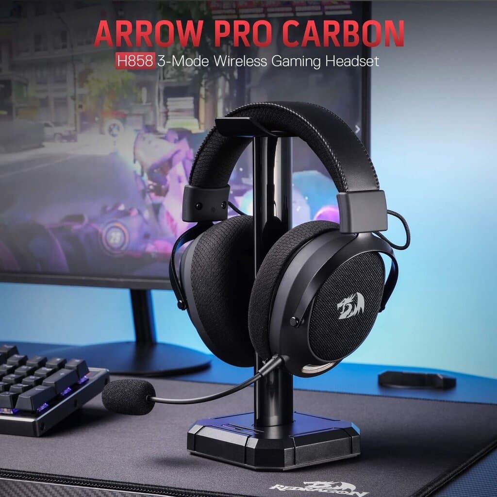 Redragon Arrow Pro 3 Mode Wireless Gaming Headset - H858 (Black) 3