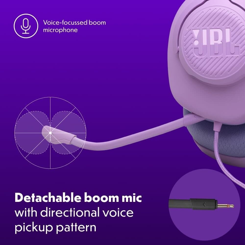 JBL Quantum 100 M2 Wired Gaming Headset (Purple) — photo 7