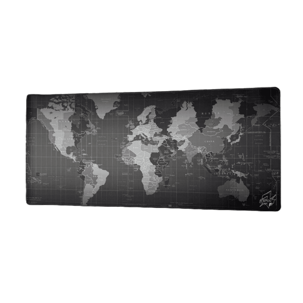1Esport Mousepad 40x90cm Black World Map Edition