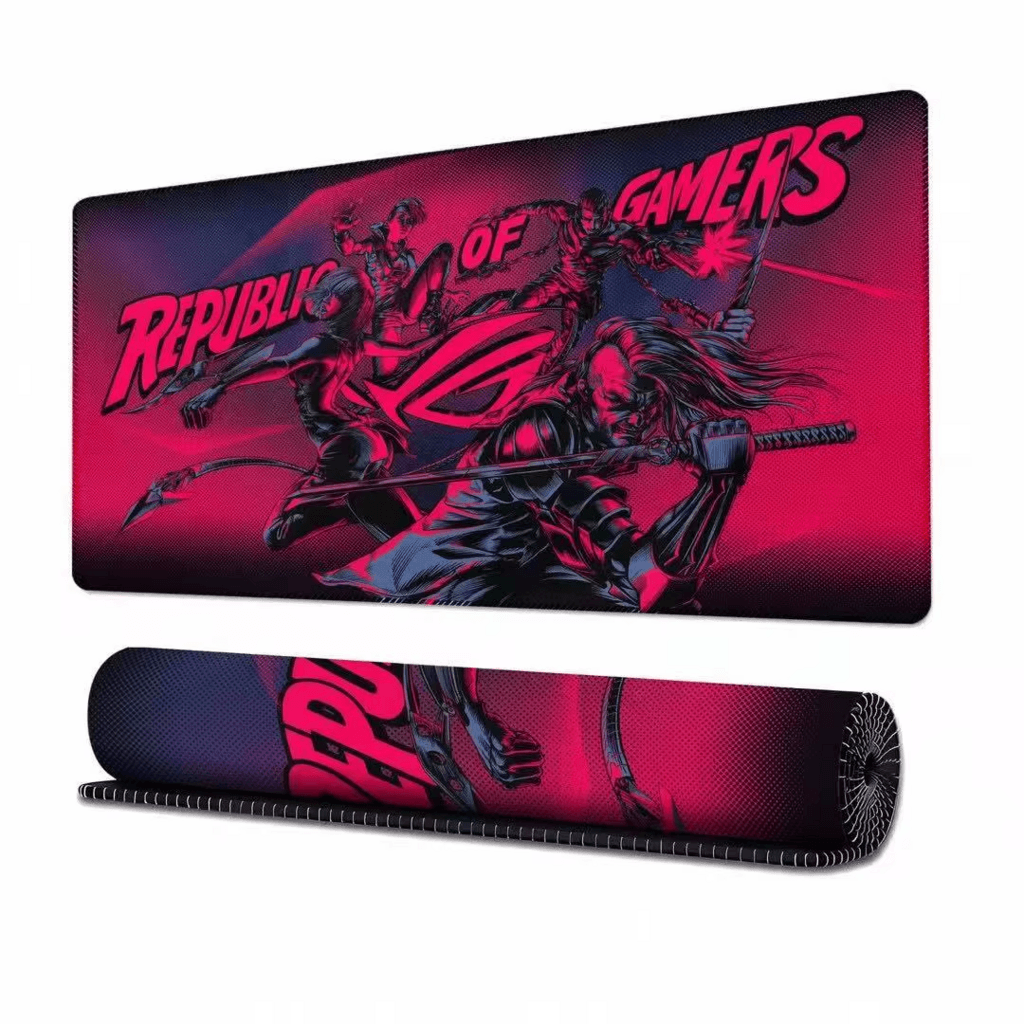 1Esport Gaming Mousepad 40x90cm Republic Of Gamers Red Purple Edition