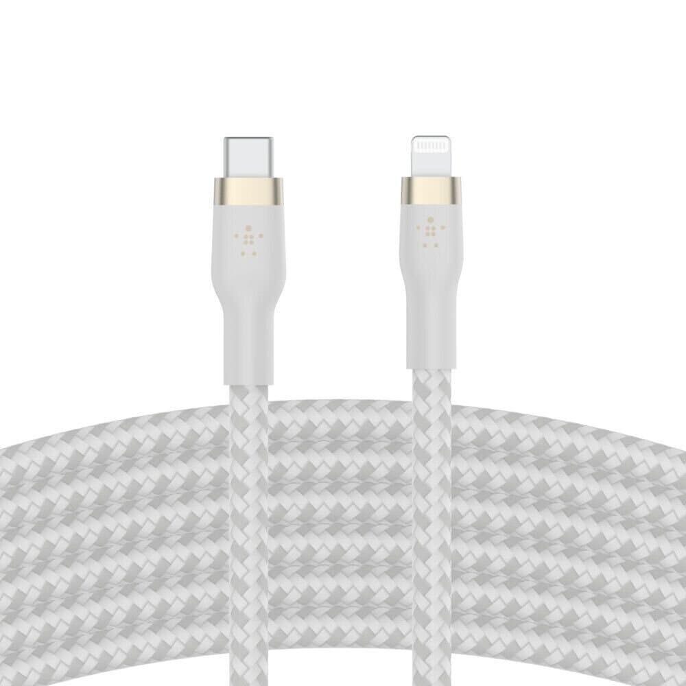 Belkin Boost Cable Flex USB-C To Lightning - 1m (White)