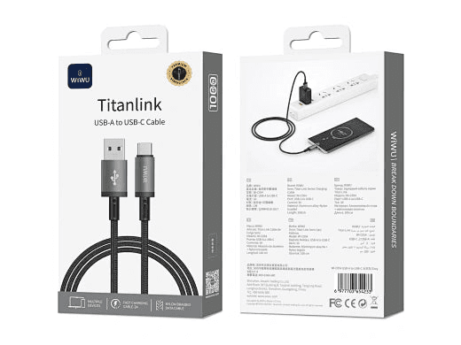 WIWU Titan Link USB-A To Type-C Charging Cable - WI-C054