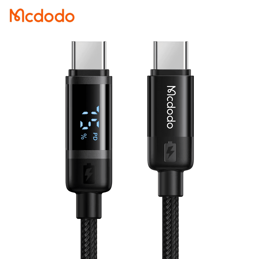McDodo USB-C To USB-C 602 Fast Charging Cable With Battery Level Display 2