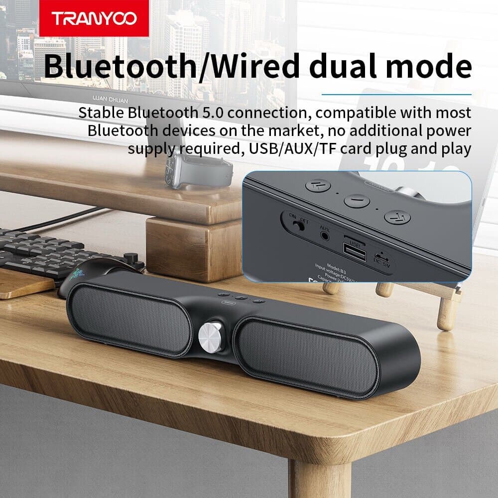 TRANYOO B3 Wireless Bluetooth Soundbar Speaker - 4-in-1 Multifunction 3