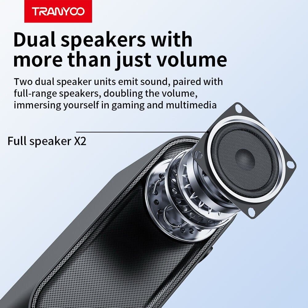 TRANYOO B3 Wireless Bluetooth Soundbar Speaker - 4-in-1 Multifunction 4