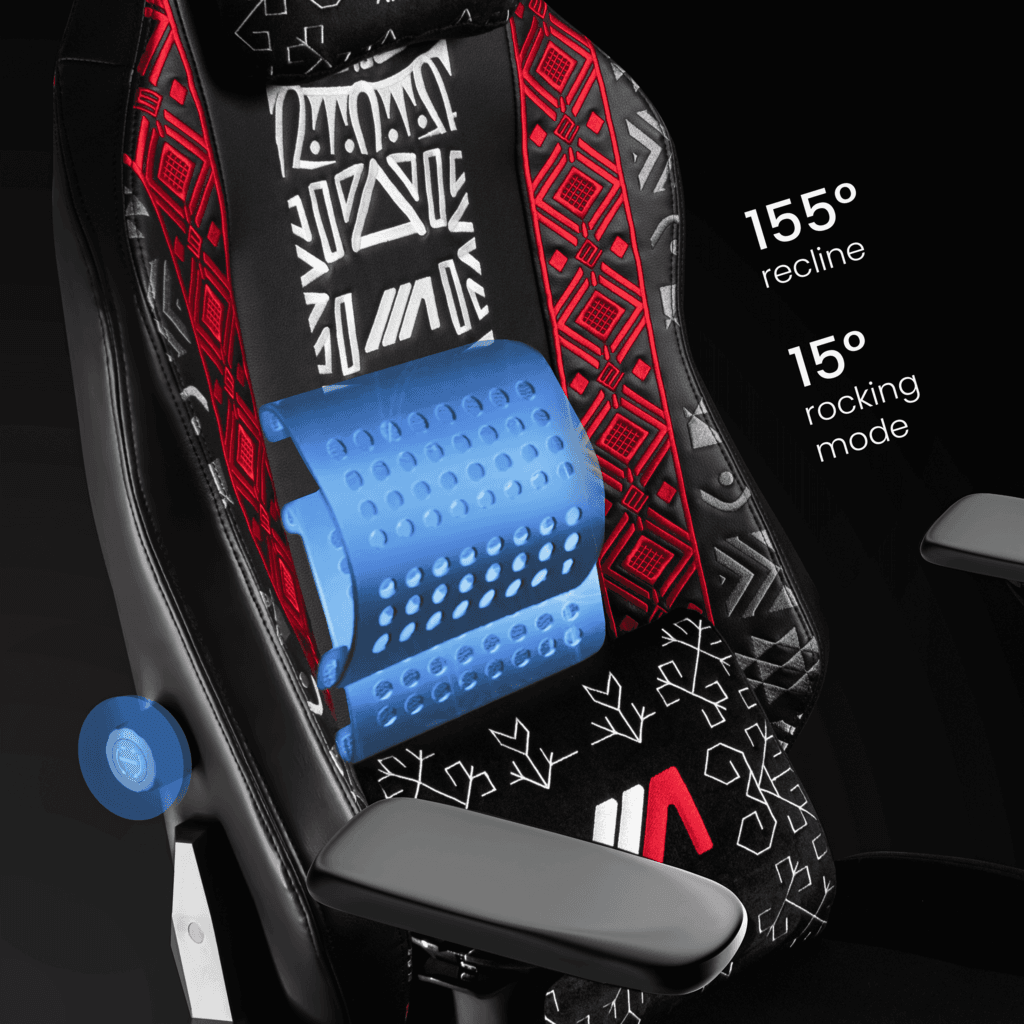 AG Jamana Gaming Chair (Black & Red) 2