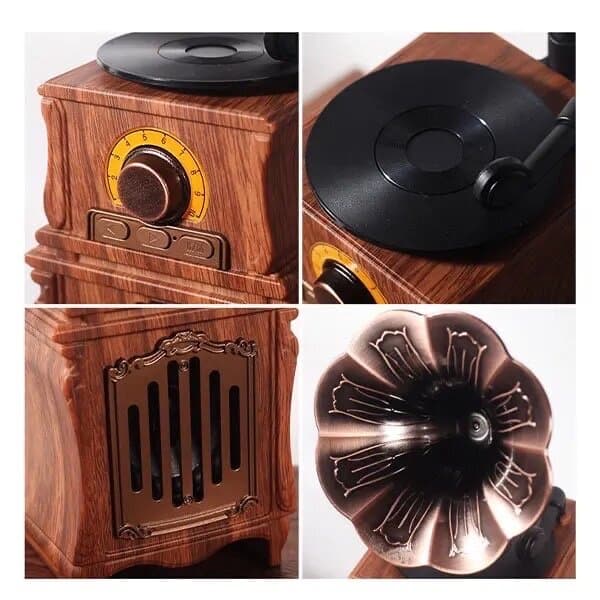 Music Apollo S31 Retro Gramophone Wireless Speaker – Vintage Bluetooth Audio 2
