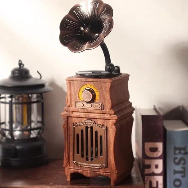 Music Apollo S31 Retro Gramophone Wireless Speaker – Vintage Bluetooth Audio 4