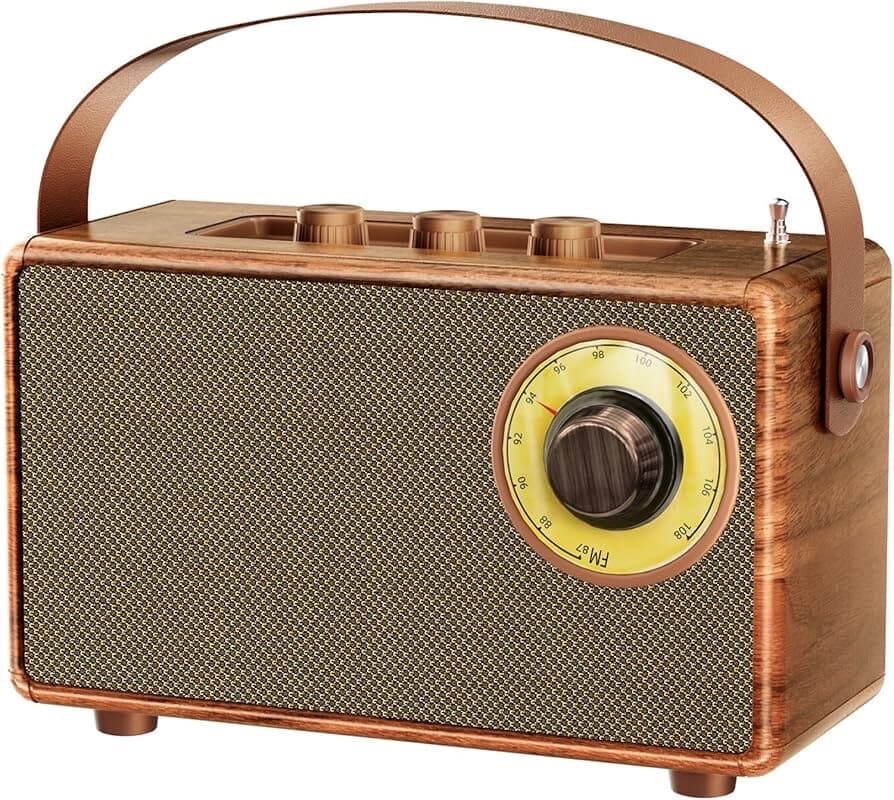 Music Apollo AS23 Retro Portable Wireless Speaker – Classic Radio Design