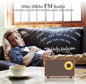 Music Apollo AS23 Retro Portable Wireless Speaker – Classic Radio Design 2