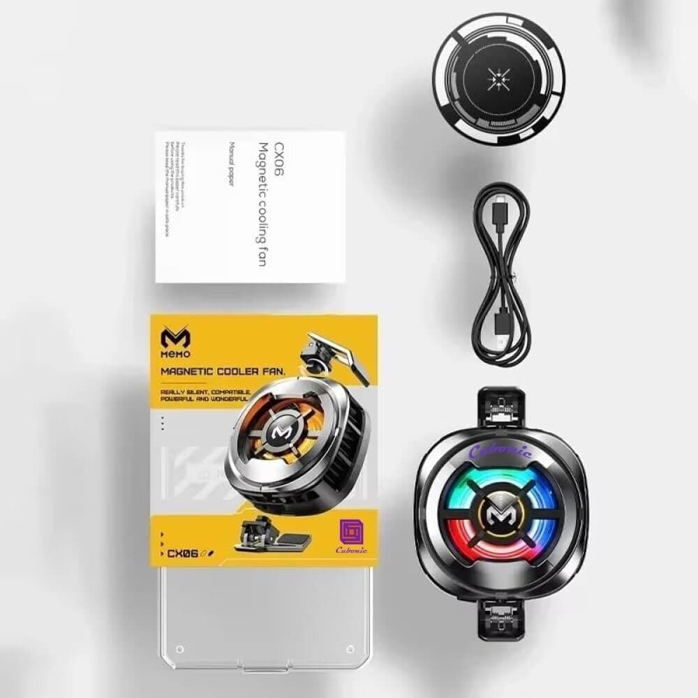 MEMO CX06 Magnetic Phone Cooler Fan – Silent Gaming Cooling Fan for Smartphones 5