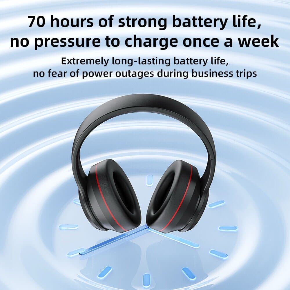 TRANYOO T-H6 Wireless Stereo Headphones – 70 Hours Music Playtime 4