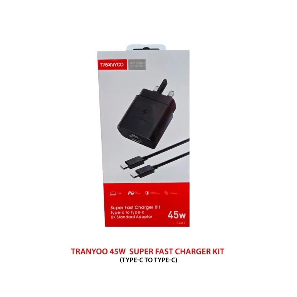 TRANYOO T-SA8C 45W Super Fast Charger Kit (USB-C to USB-C) 7