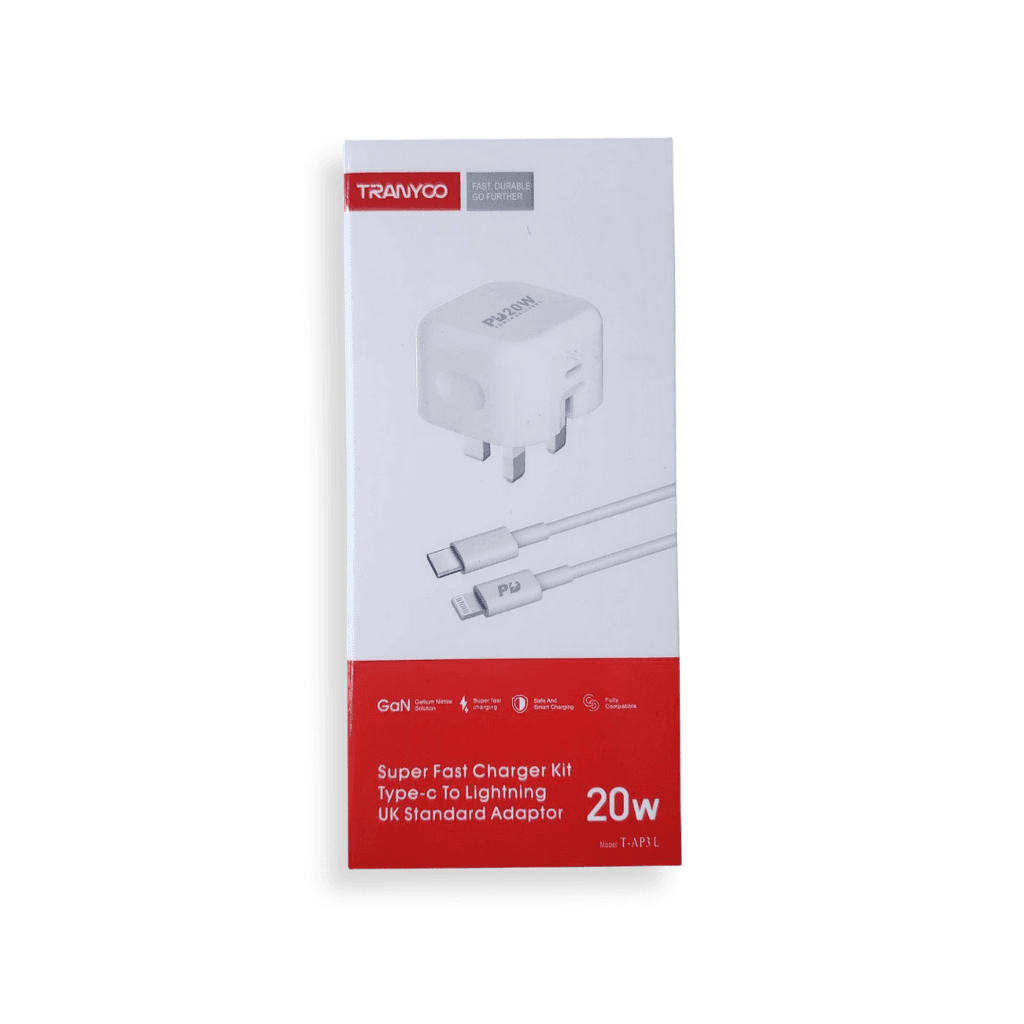 TRANYOO T-AP3 L 20W GaN Super Fast Charger Kit (USB-C to Lightning) 3