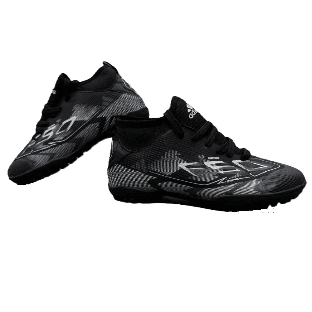 Adidas F50 Football Shoes - Black & White (Size 40)